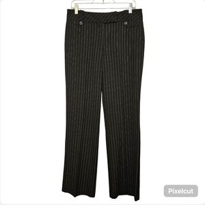 Jessica black white striped business office formal dressy pants size 12 US